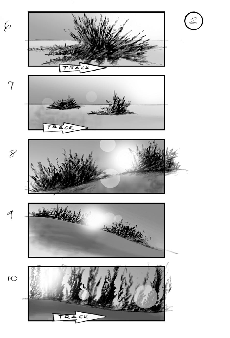 douglas ingram, storyboard art, bmw car commercial