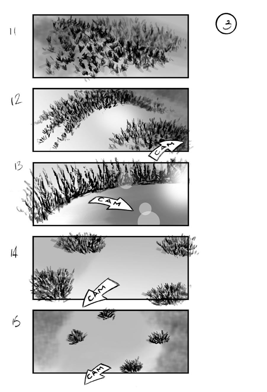 douglas ingram, storyboard art, bmw car commercial