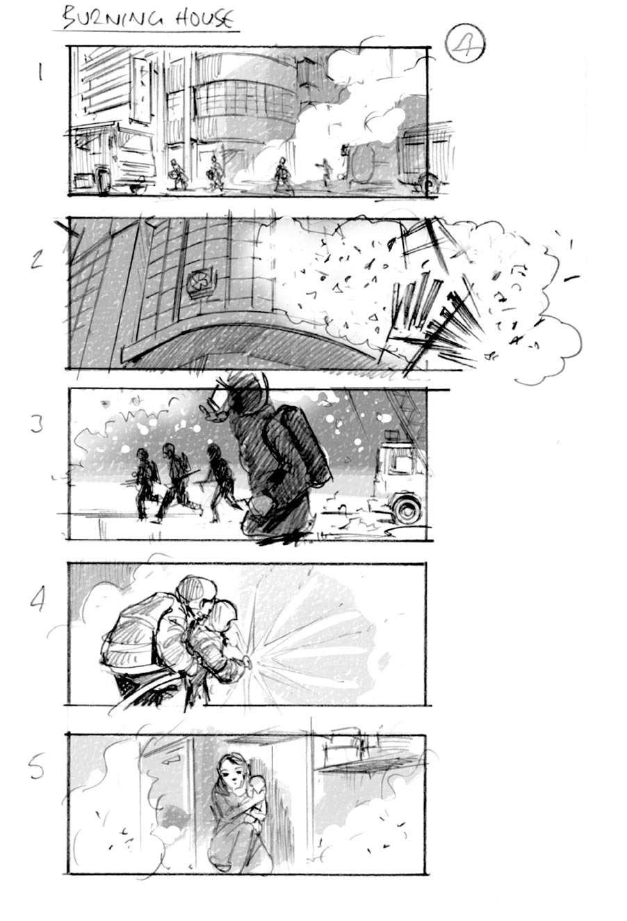 douglas ingram, storyboard art, infiniti car commercial