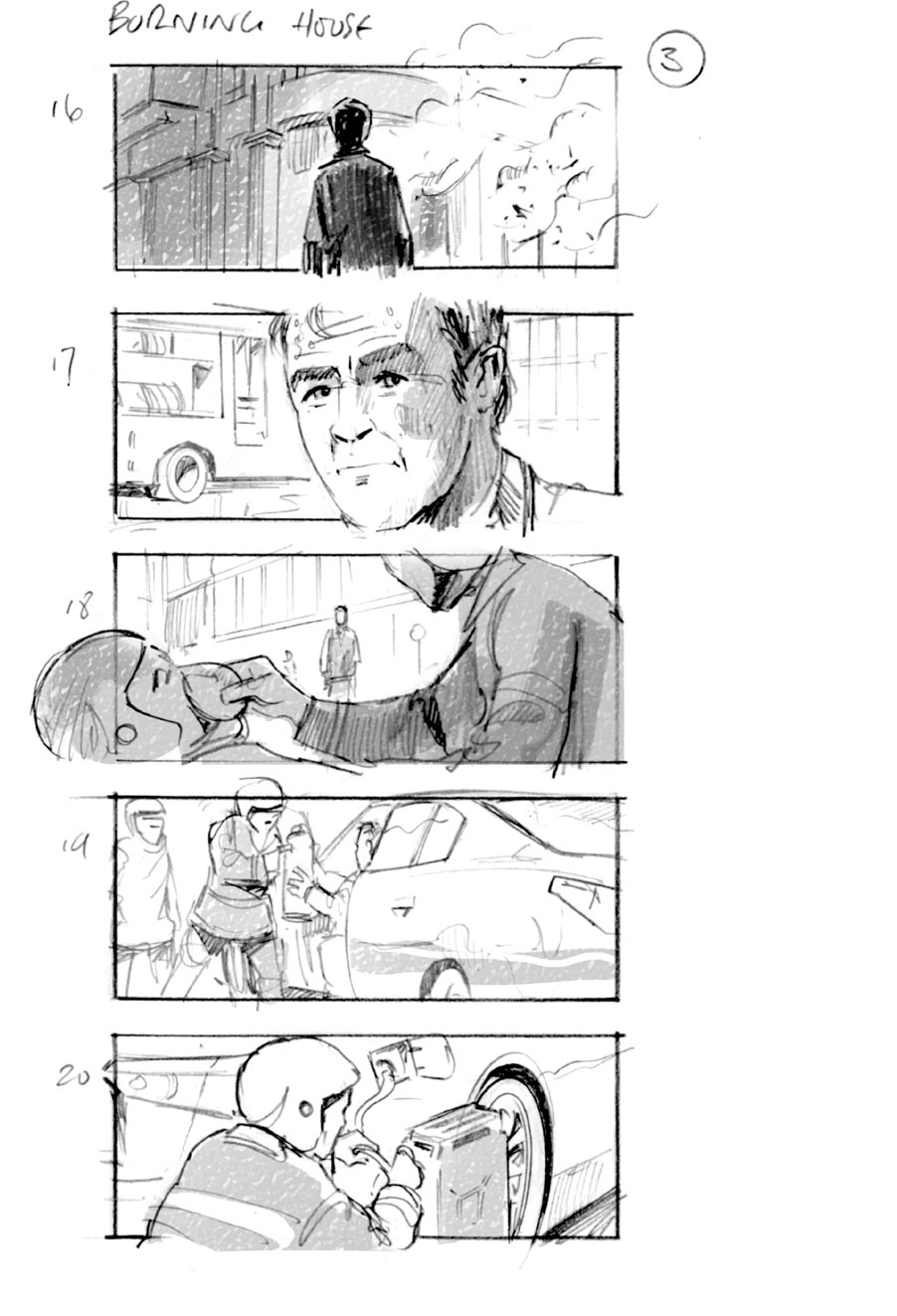 douglas ingram, storyboard art, infiniti car commercial