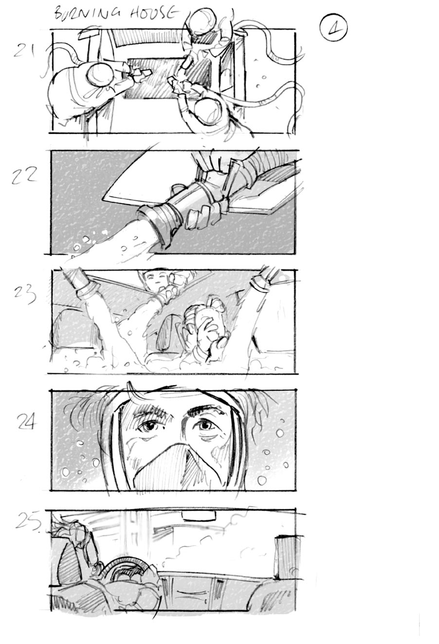 douglas ingram, storyboard art, infiniti car commercial