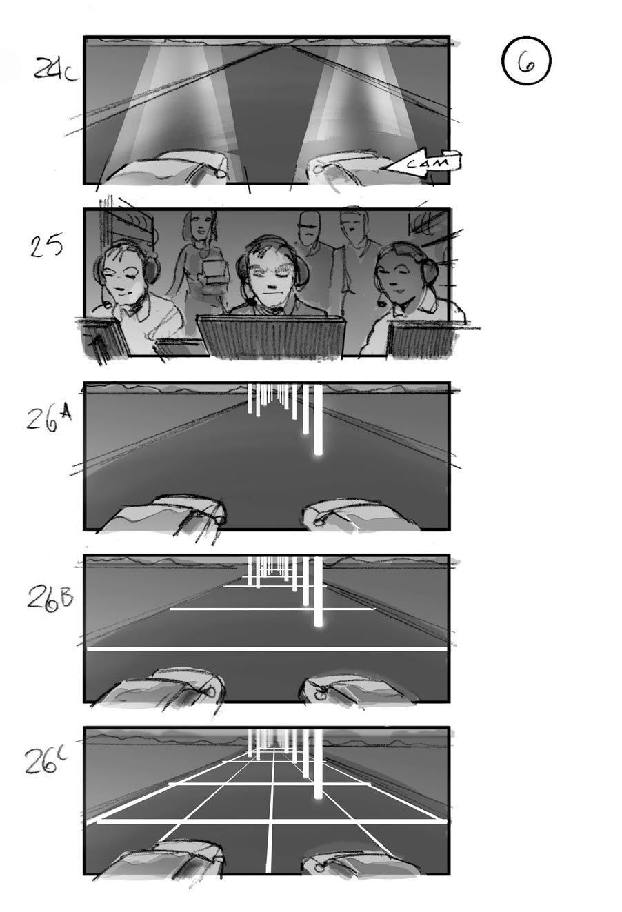 douglas ingram, storyboard art, lexus car commercial