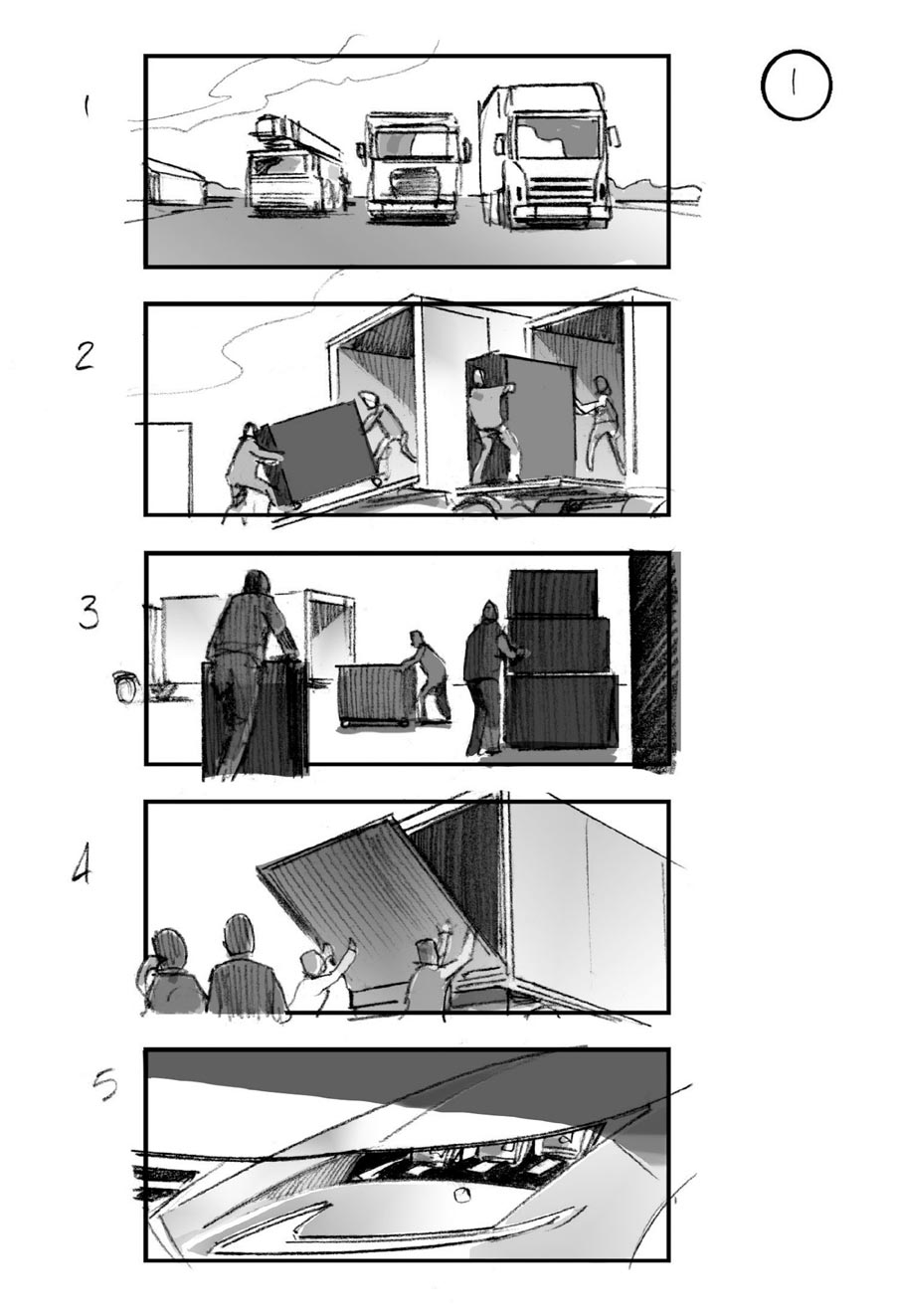 douglas ingram, storyboard art, lexus car commercial