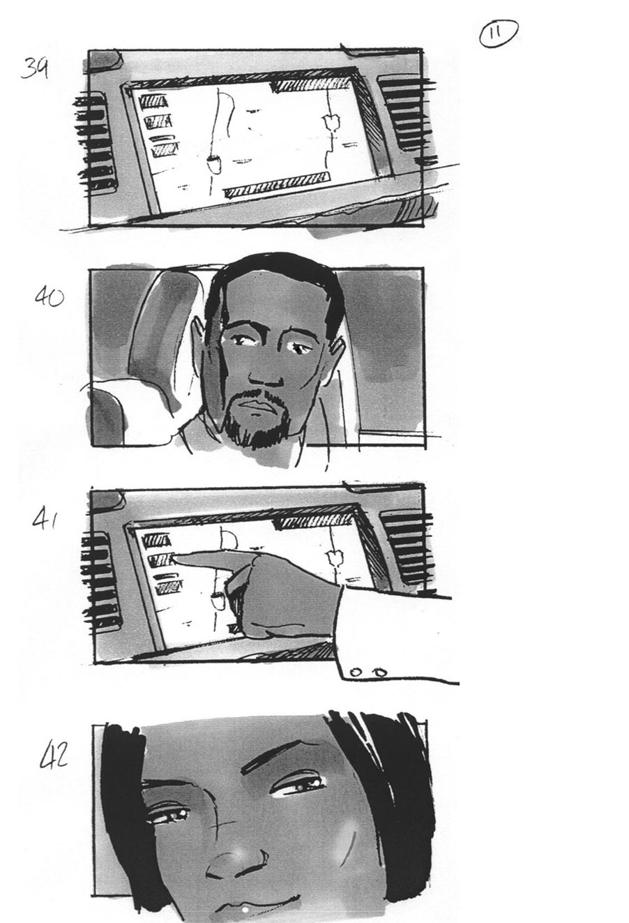 douglas ingram, storyboard art, lincoln car commercial
