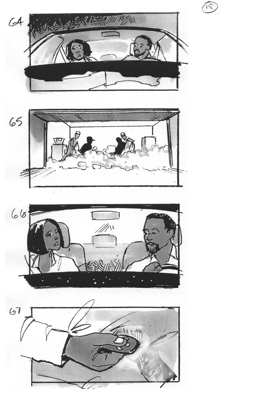 douglas ingram, storyboard art, lincoln car commercial