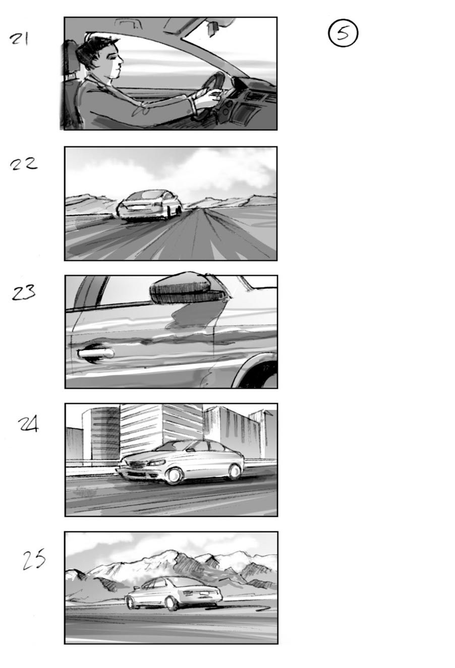 douglas ingram, storyboard art, skoda commercial