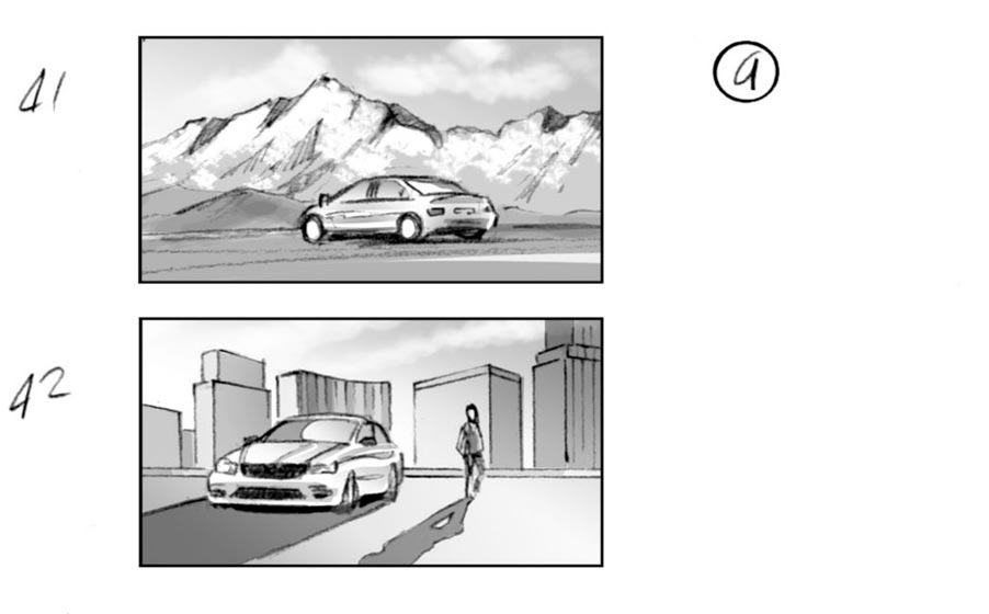 douglas ingram, storyboard art, skoda commercial
