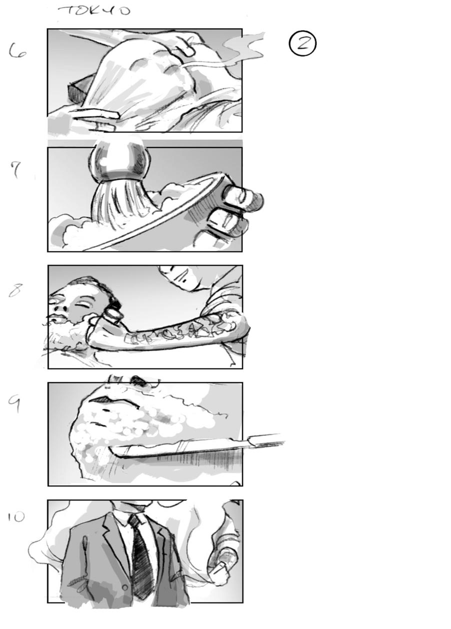 douglas ingram, storyboard art, gucci commercial