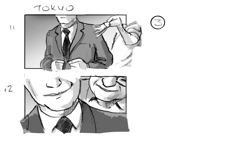 douglas ingram, storyboard art, gucci commercial