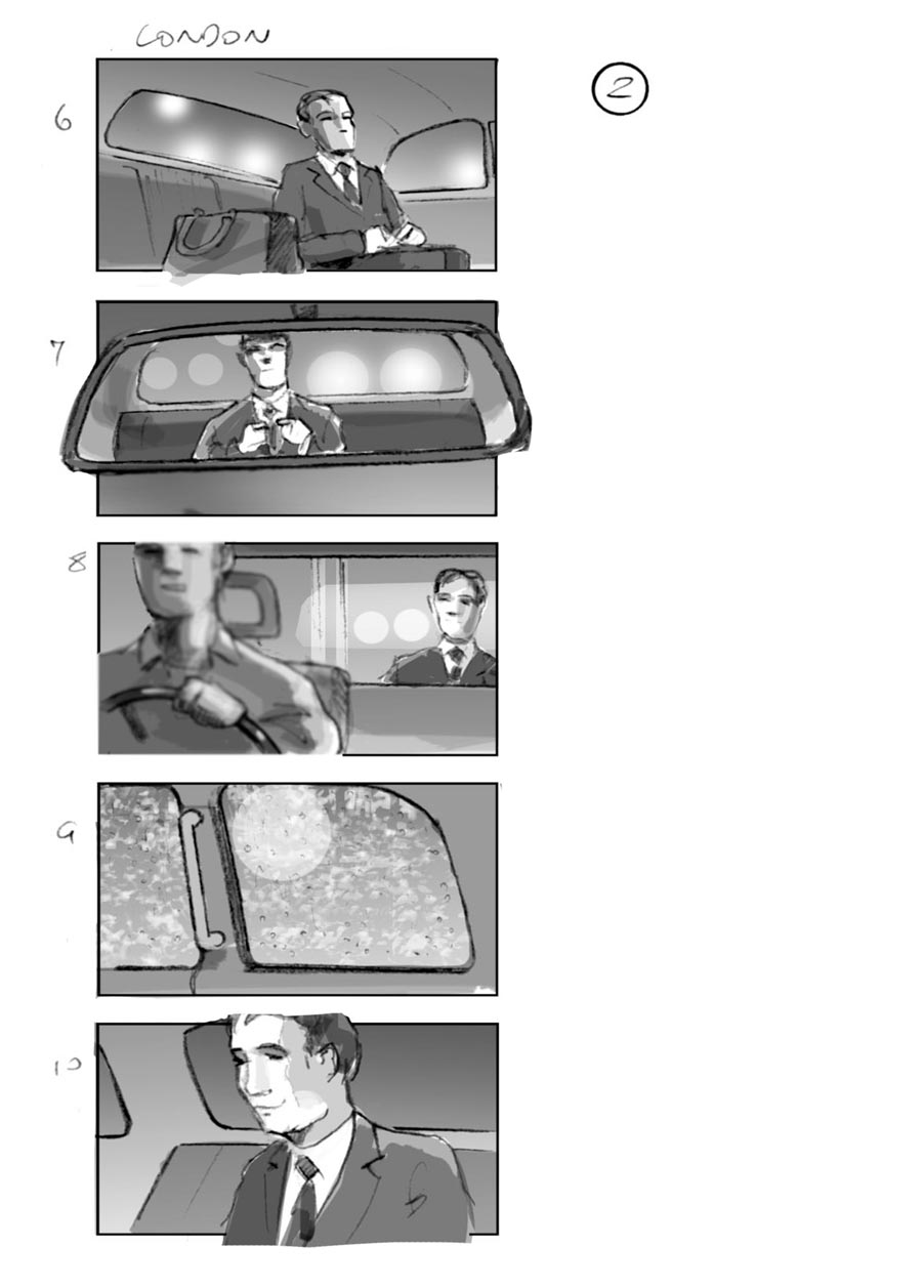douglas ingram, storyboard art, gucci commercial