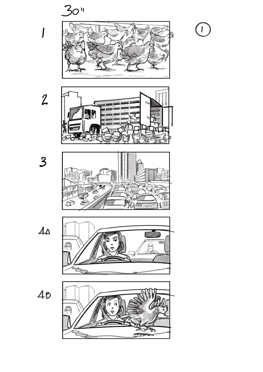 douglas ingram, storyboard art, reed commercial