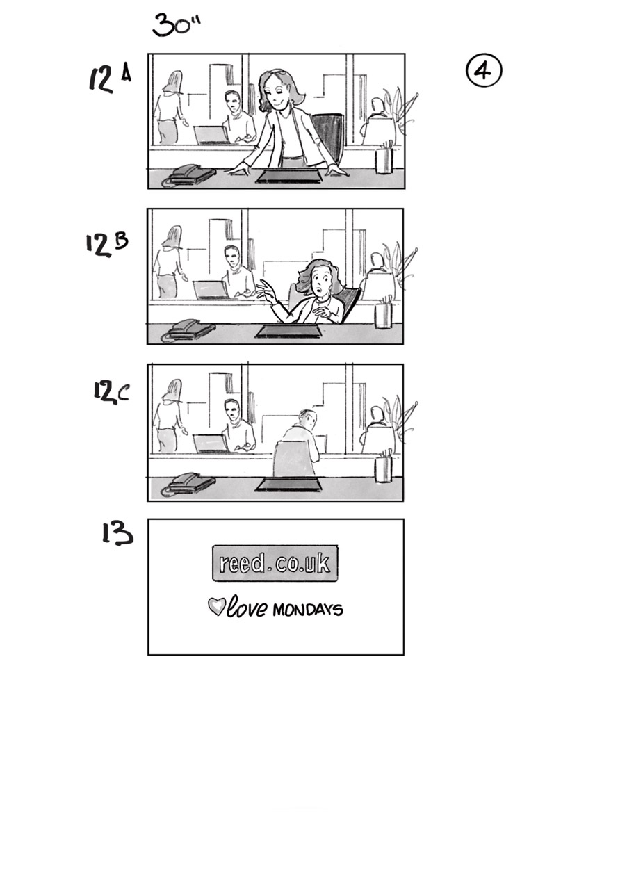 douglas ingram, storyboard art, reed commercial