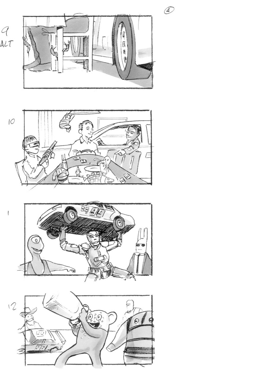 douglas ingram, storyboard art, coke commercial