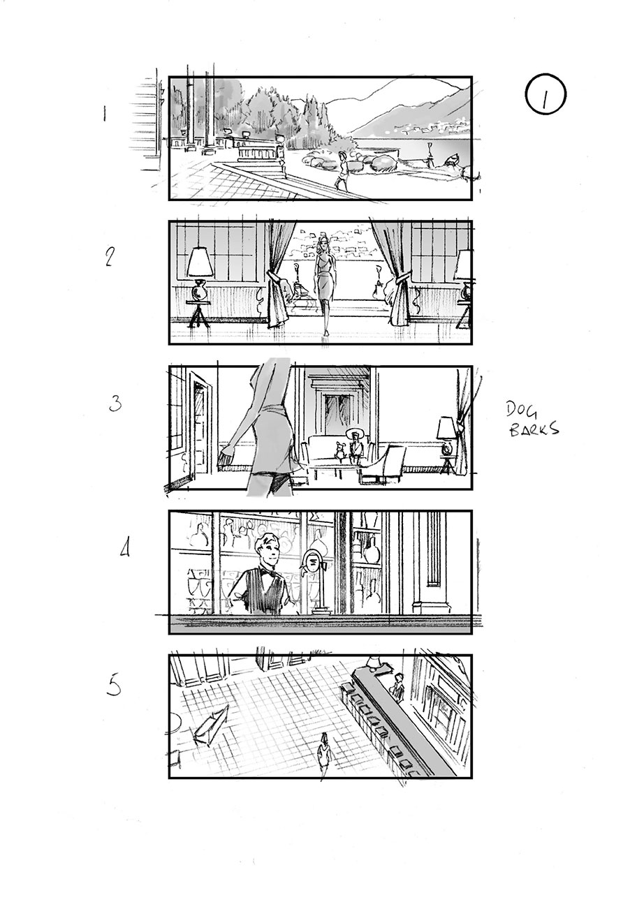 douglas ingram, storyboard art, stella artois commercial