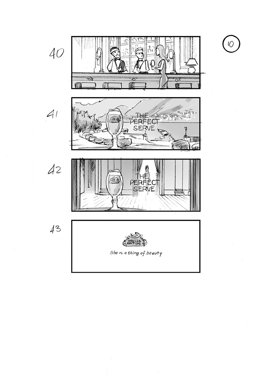 douglas ingram, storyboard art, stella artois commercial
