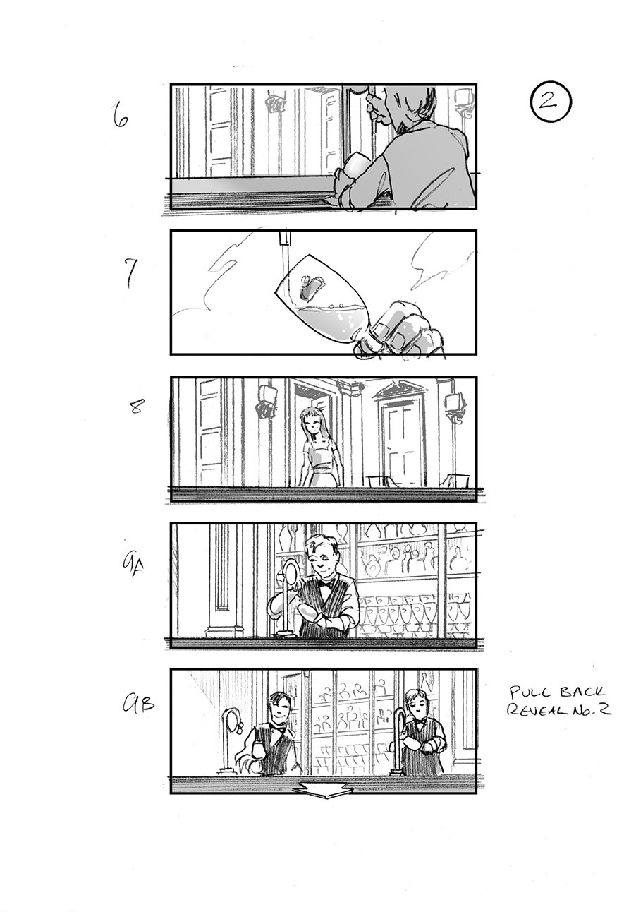 douglas ingram, storyboard art, stella artois commercial