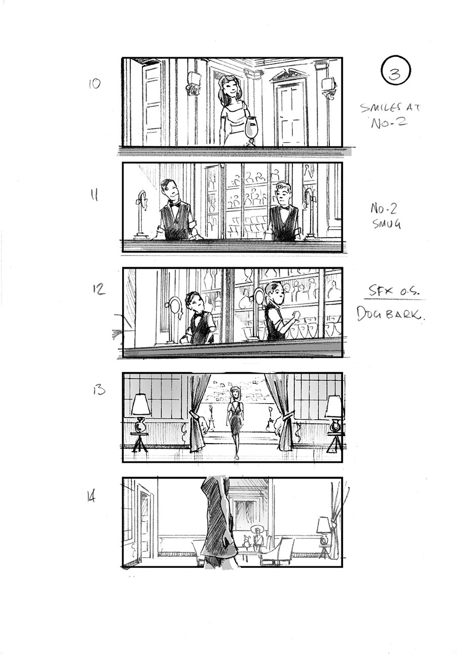 douglas ingram, storyboard art, stella artois commercial