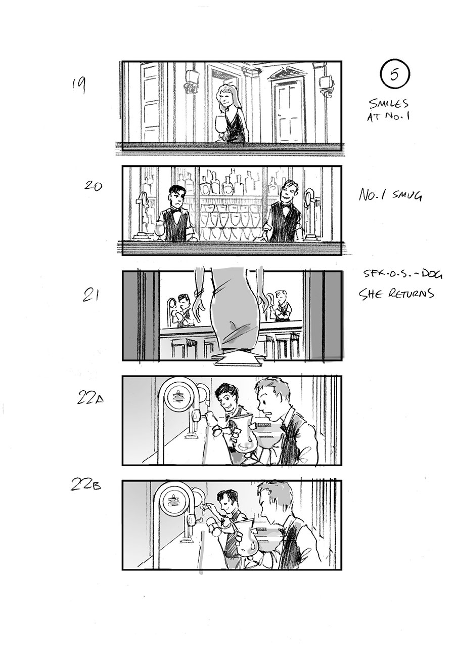 douglas ingram, storyboard art, stella artois commercial