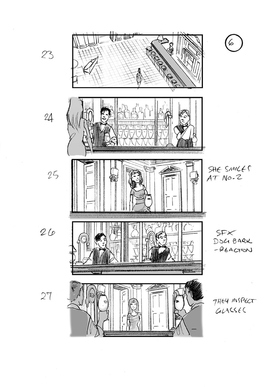 douglas ingram, storyboard art, stella artois commercial