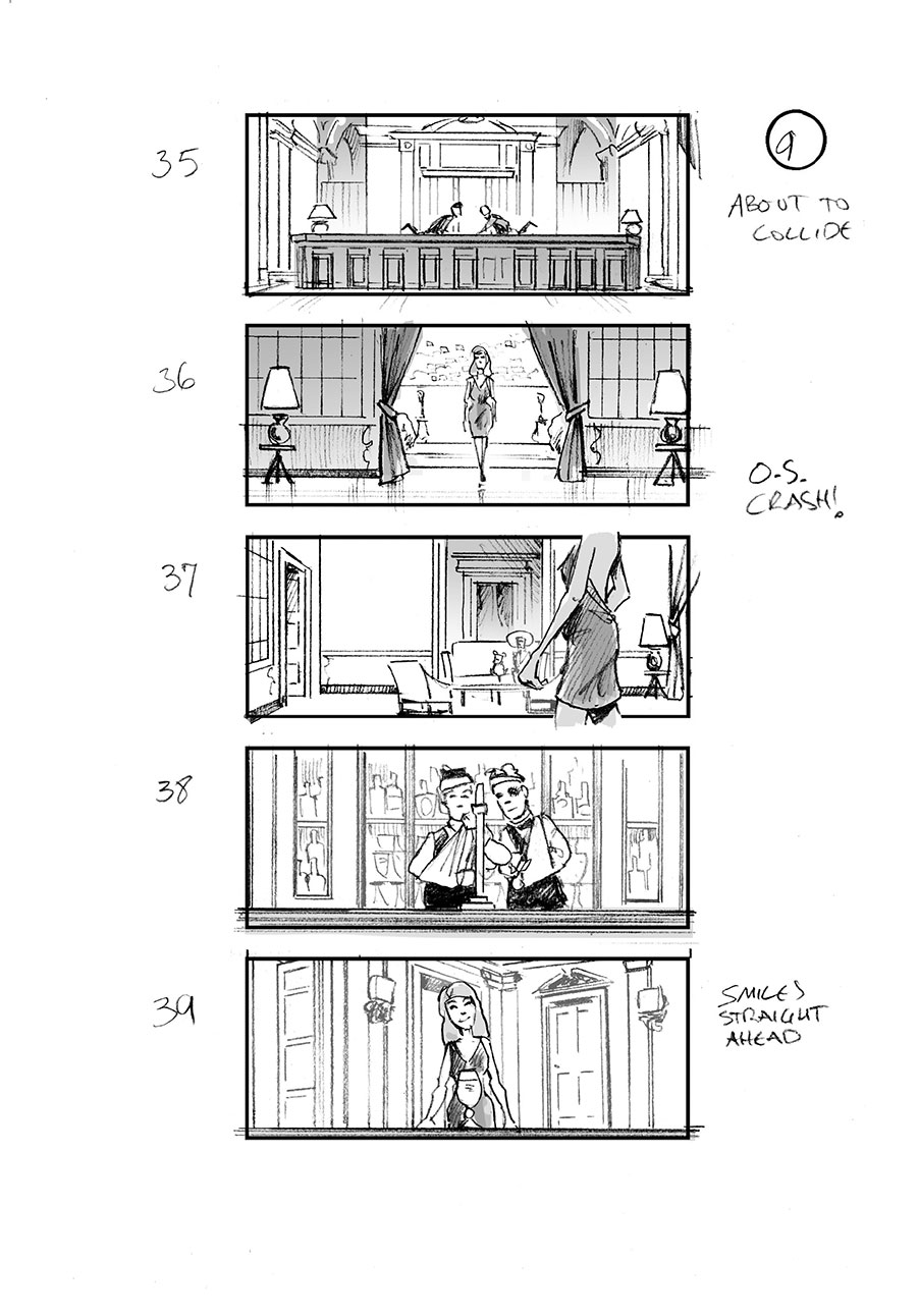 douglas ingram, storyboard art, stella artois commercial