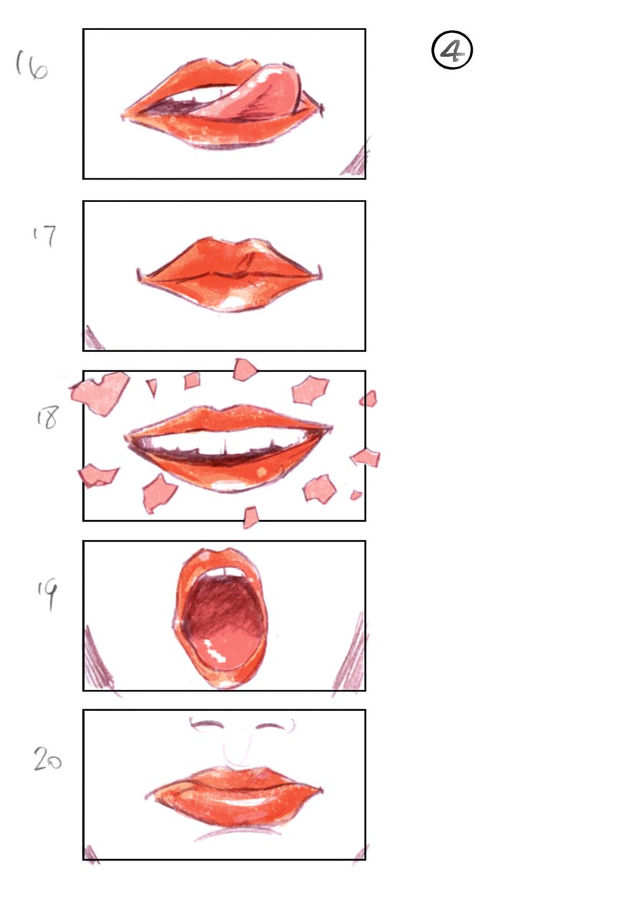 douglas ingram, storyboard art, lancome commercial