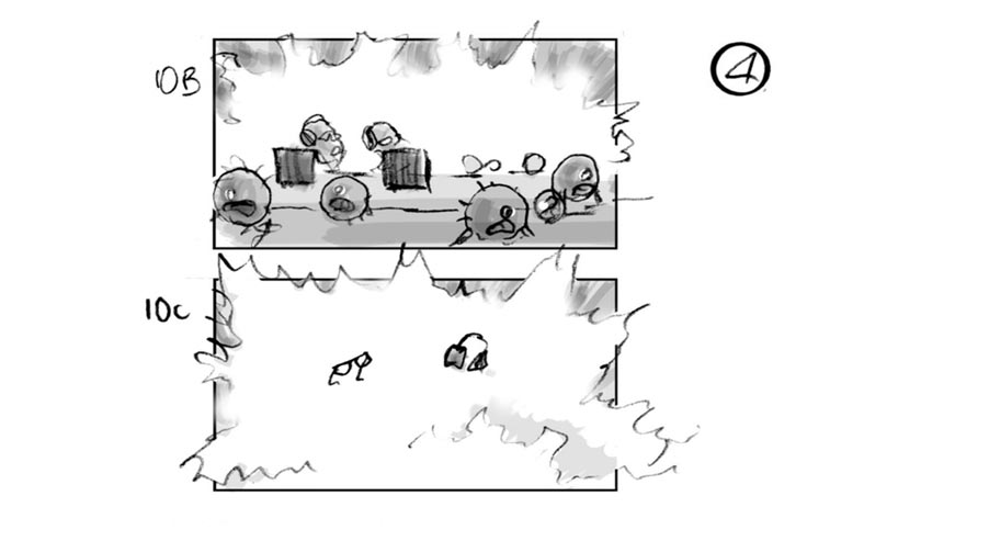 douglas ingram, storyboard art, domestos household commercial