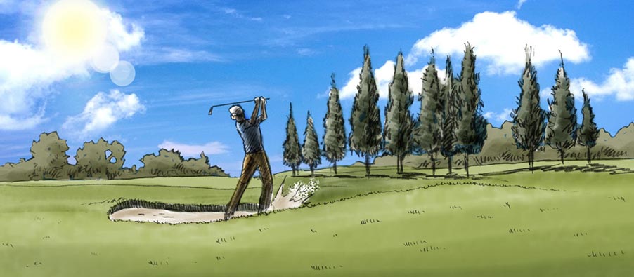 douglas ingram, concept art, rolex golf
