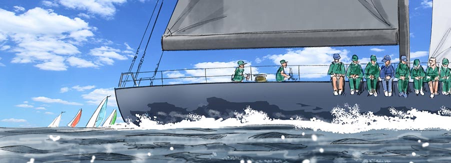 douglas ingram, concept art, rolex sailing