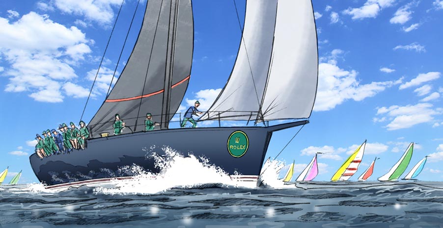 douglas ingram, concept art, rolex sailing