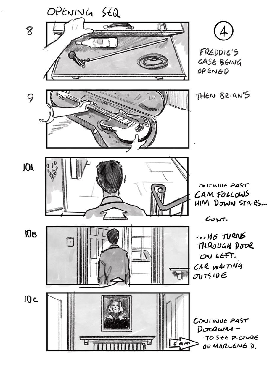 douglas ingram, storyboard art, bohemian rhapsody