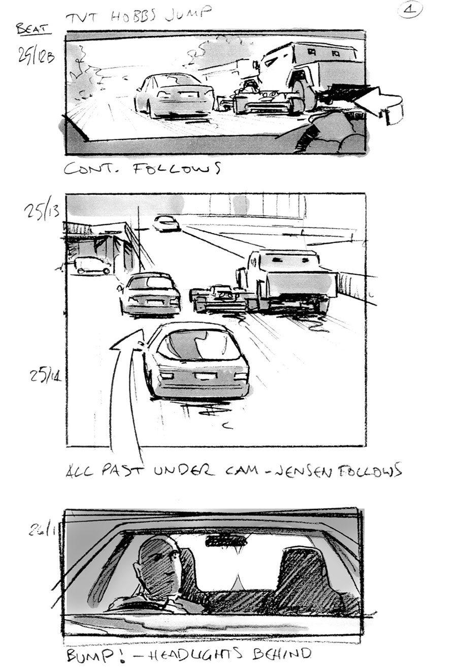 douglas ingram, storyboard art, fast & furious 6