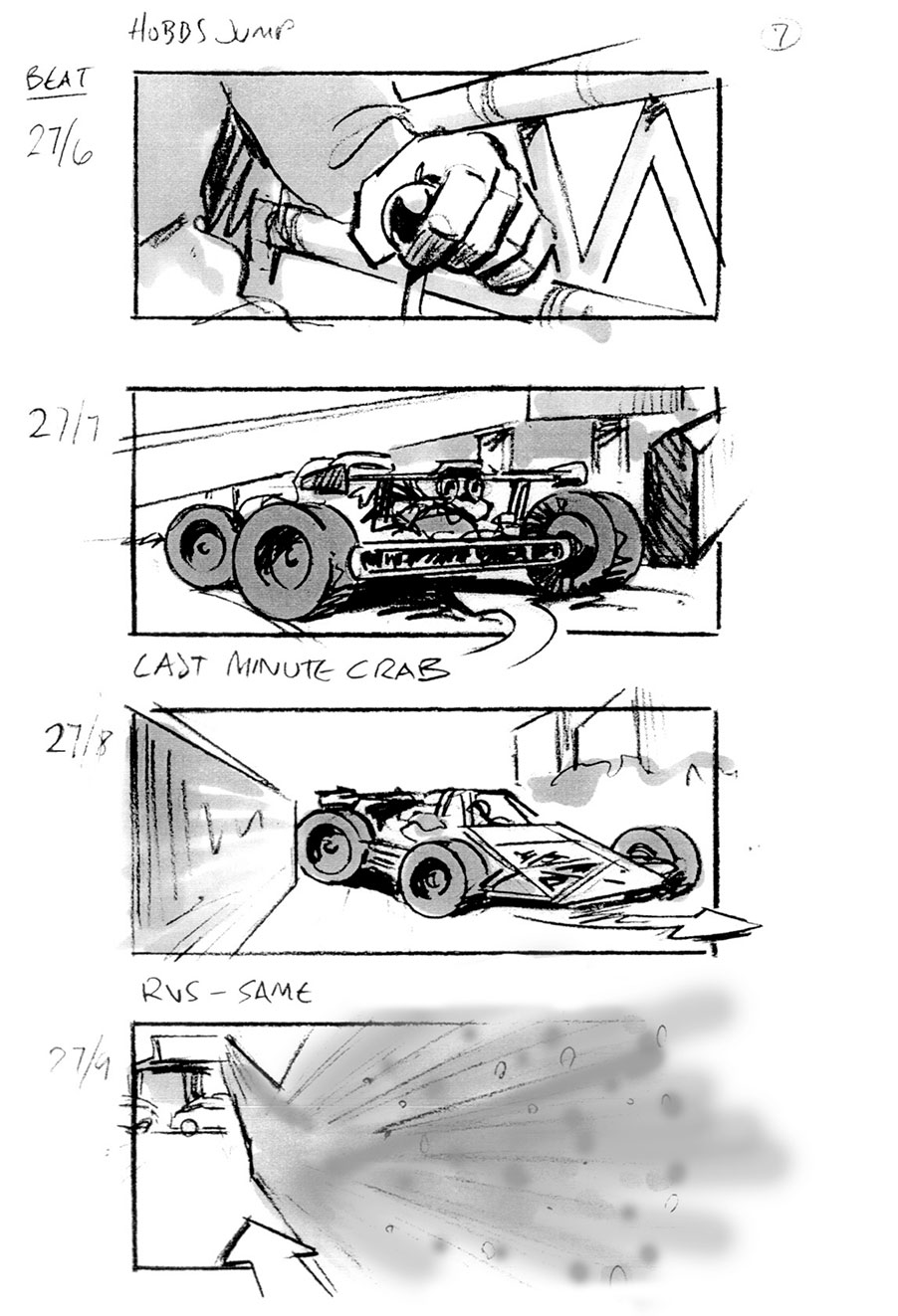 douglas ingram, storyboard art, fast & furious 6
