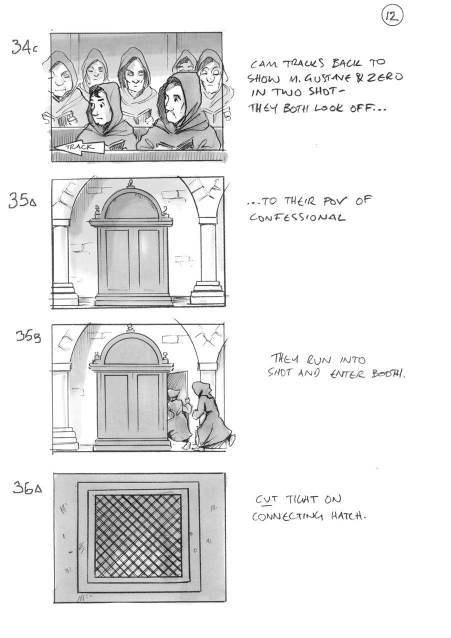 douglas ingram, storyboard art, grand budapest hotel
