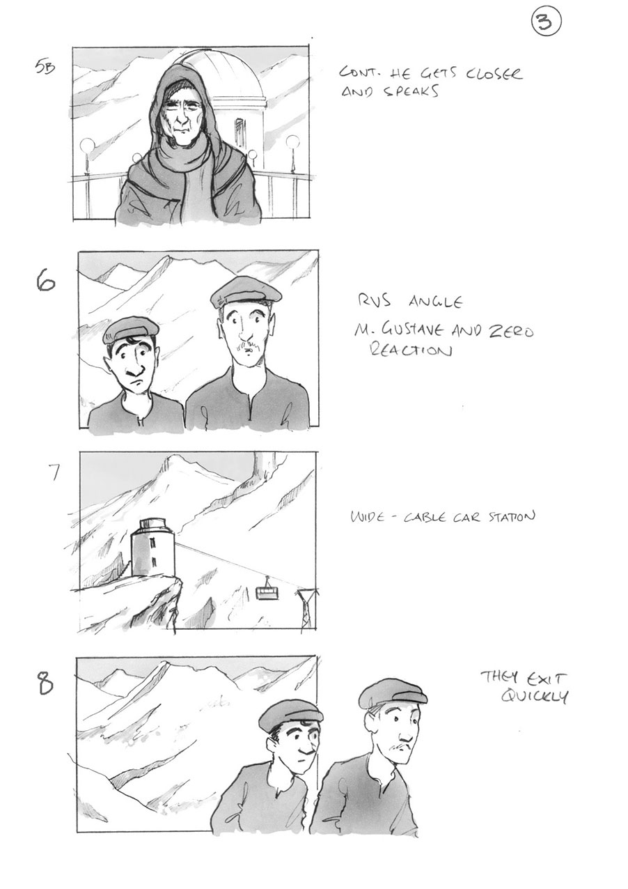 douglas ingram, storyboard art, grand budapest hotel