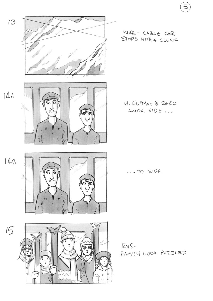 douglas ingram, storyboard art, grand budapest hotel