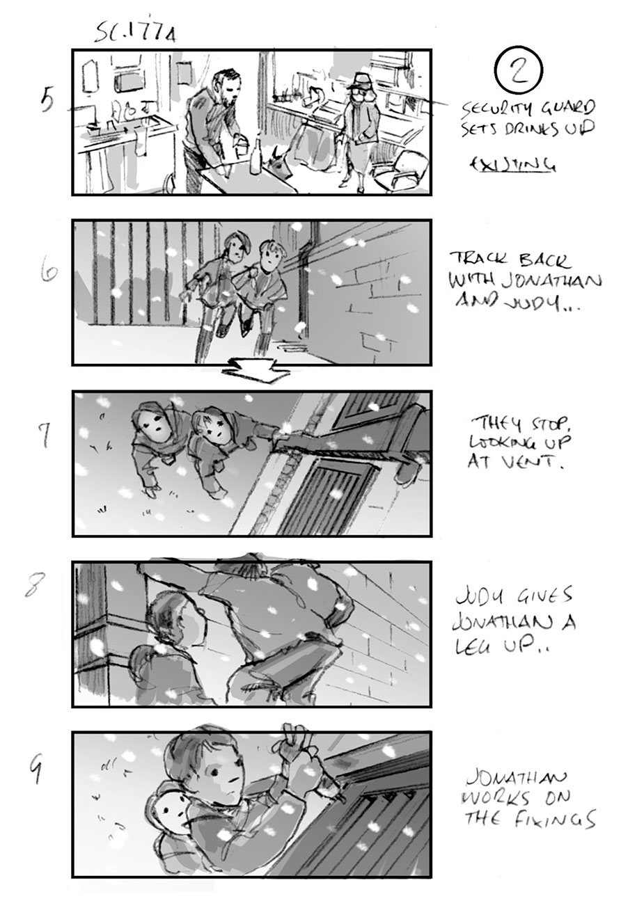 douglas ingram, storyboard art, paddington