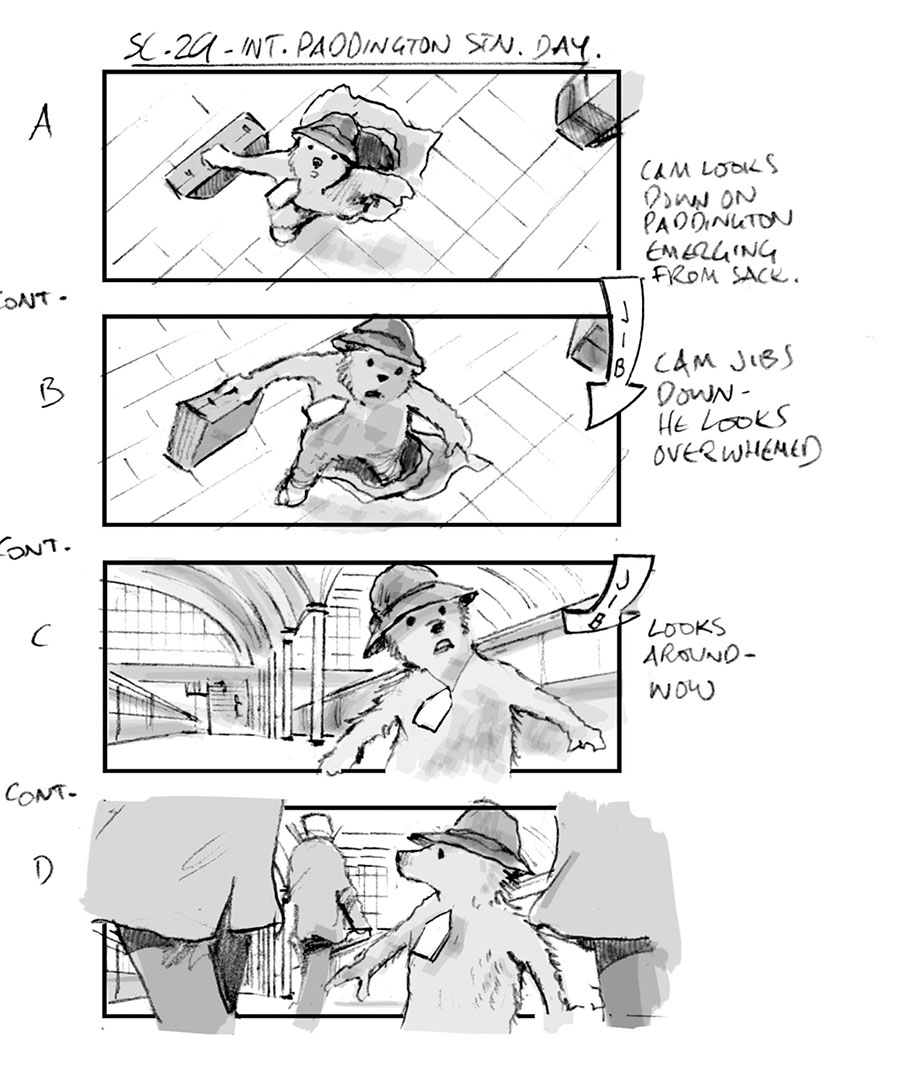 douglas ingram, storyboard art, paddington