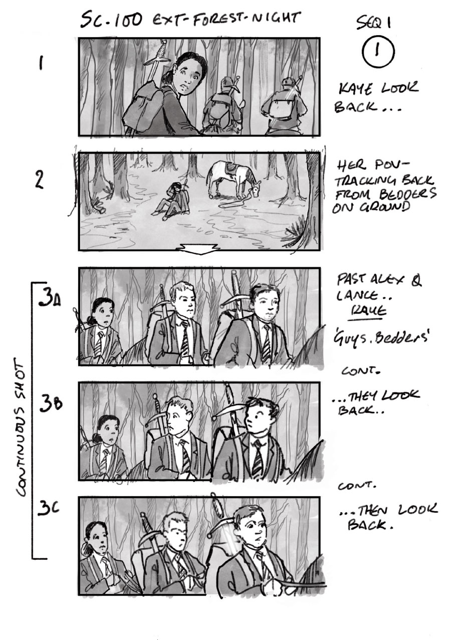 douglas ingram, storyboard art, the kid who would be king