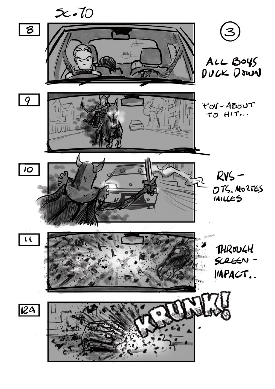 douglas ingram, storyboard art, the kid who would be king