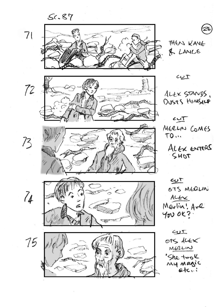douglas ingram, storyboard art, the kid who would be king