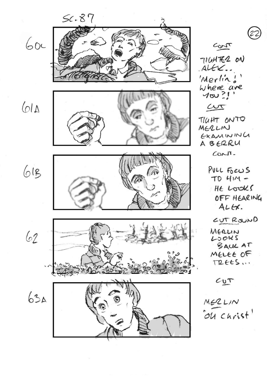 douglas ingram, storyboard art, the kid who would be king